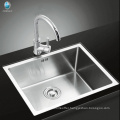 Luxury UPC small bowl zero radius one piece handmade stainless steel kitchen sink